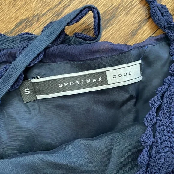 Sportmax Code silk dress crochet details - Picture 3 of 7